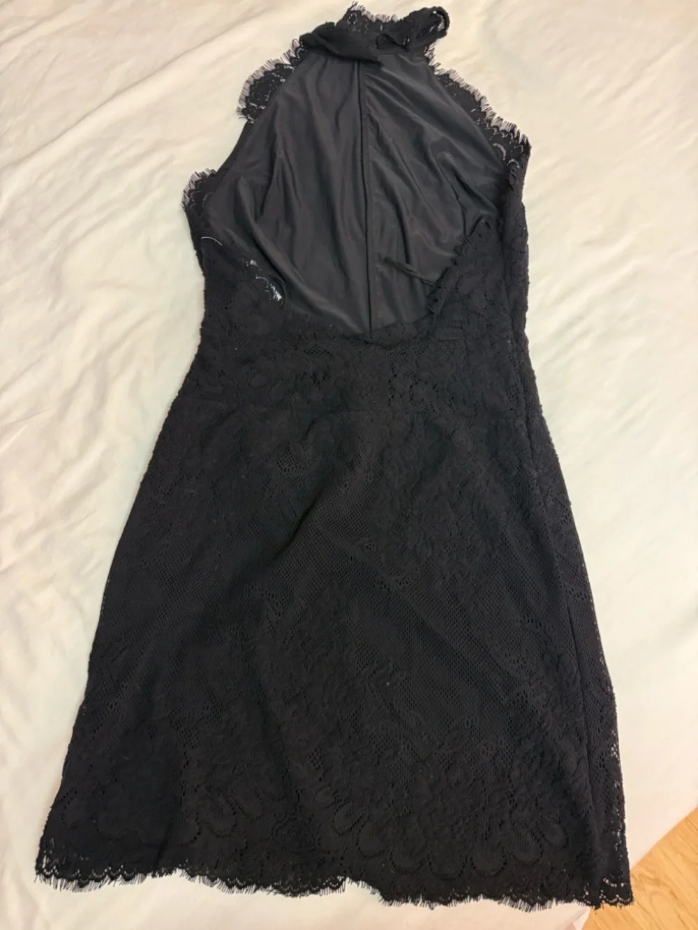 Free People Black Harper Lace Halter Mini Dress - Picture 7 of 8